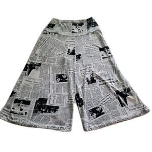 Cover Charge Women's Wide Leg Capri Pants Multicolor Size Small Polyester Blend